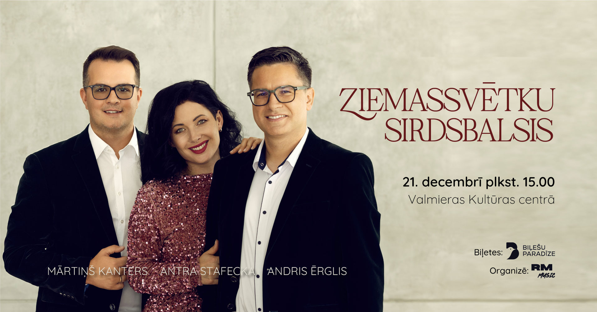 “Ziemassvētku sirdsbalsis” pirmo reizi Valmieras Kultūras centrā